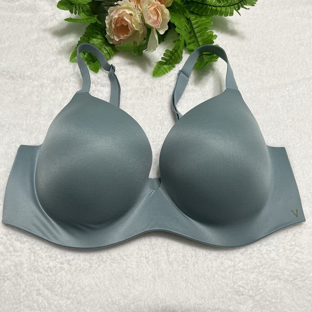 Victoria's Secret Perfect Shape Bra 36DD TurquoiseWireless Lightly Lined T Shirt